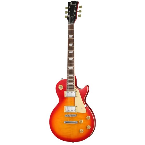 Электрогитара Les Paul, Cherry Sunburst, Foix dean ml sel cbk электрогитара h h 22 лада махагон цвет черный