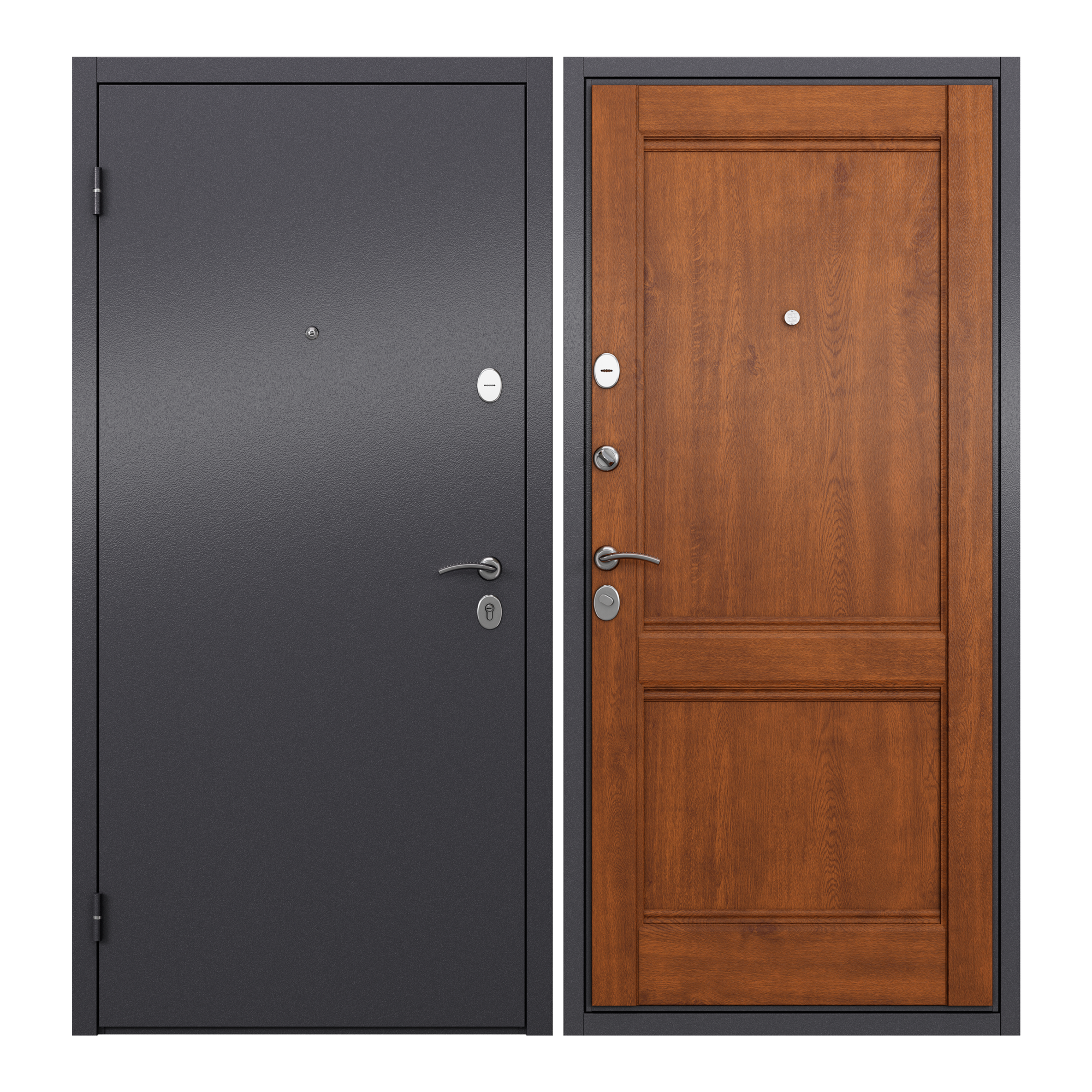 Дверь входная Torex для квартиры Terminal-C 860х2050 левый, тепло-шумоизоляция, антикоррозийная защита, замки 3-го и 4-го класса, серый/коричневый - фотография № 1