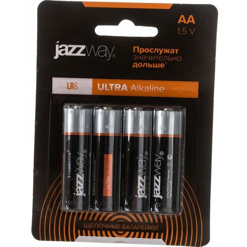Алкалиновая батарейка Jazzway LR6 Ultra PLUS jazzway алкалиновая батарейка lr03 ultra plus pb 24 2020 5026834