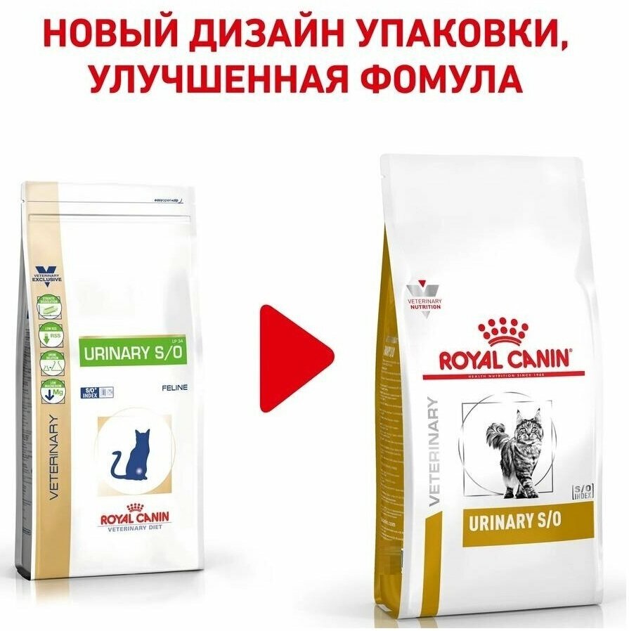 Сухой корм для кошек Royal Canin Urinary S/O, при мочекаменной болезни 2 шт. х 400 г - фотография № 3