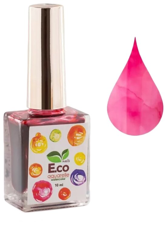 Акварель для дизайна ногтей E.co Nails Water Color №04 10 мл