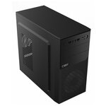 Cbr PCC-MATX-RD850-450W Корпус mATX Minitower RD850, c БП PSU-ATX450-12EC 450W 120mm , 2 USB 2.0, HD Audio+Mic, кабель питания 1.2м, Black - изображение