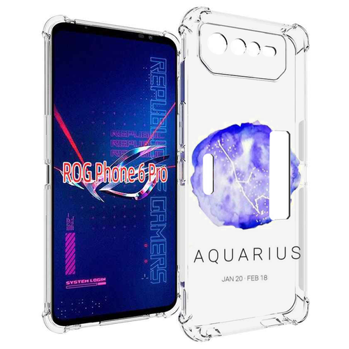 Чехол MyPads знак зодиака водолей 5 для Asus ROG Phone 6 Pro задняя-панель-накладка-бампер