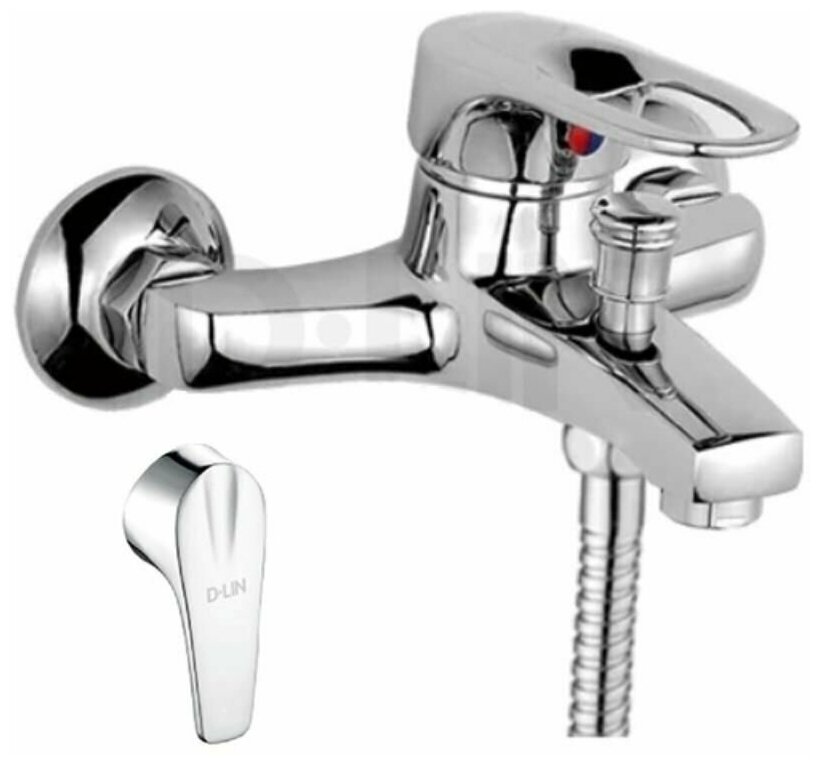 фото Смеситель для ванны и душа D-lin D130629 с коротким изливом, хром