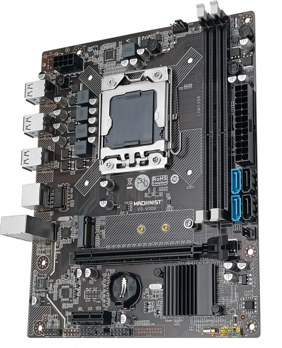 Комплект материнской платы X79 : LGA 1356 + Xeon E5 2430 + DDR3 8Гб