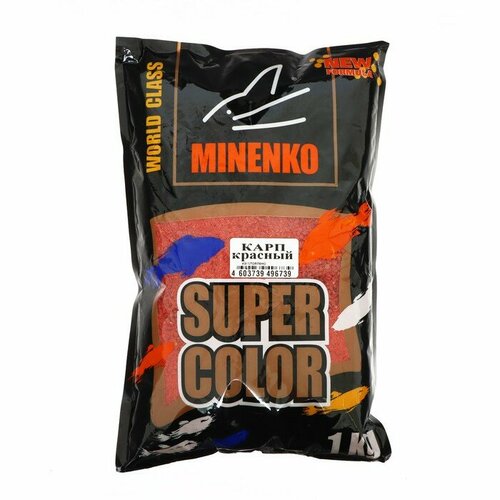 фото Прикормка minenko super color, карп красный, 1 кг