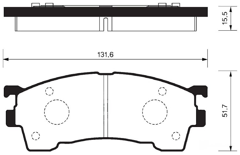 Колодки дисковые передние для mazda 626 1.8-2.5/2.0d/xedos6 1.6 16v/2.0 92 Sangsin SP2018