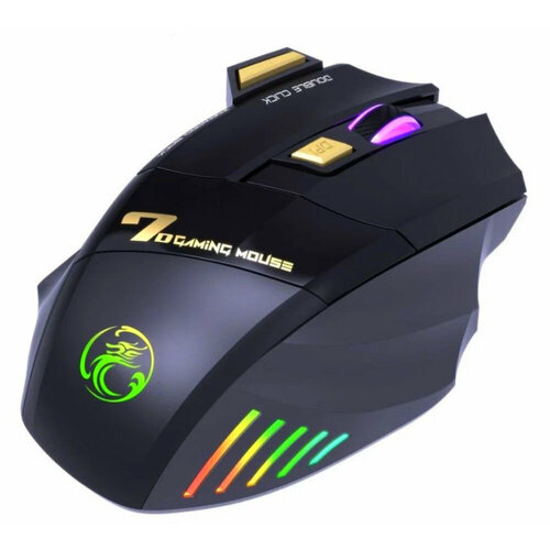 Мышь игровая беспроводная GW X7, 1600DPI , RGB, бесшумная