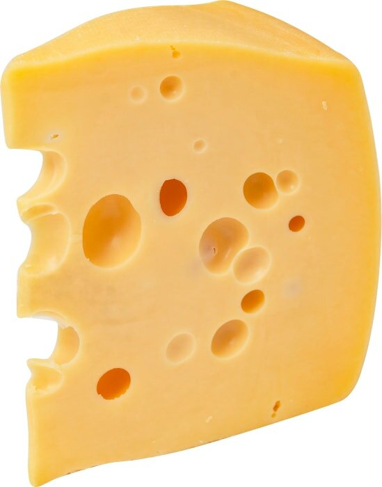 Сыр Зеленая линия Маасдам полутвердый 45% 0.2-0.3кг, 300 г