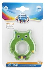 Canpol Babies Погремушка - сова, 0+, цвет: зелёный