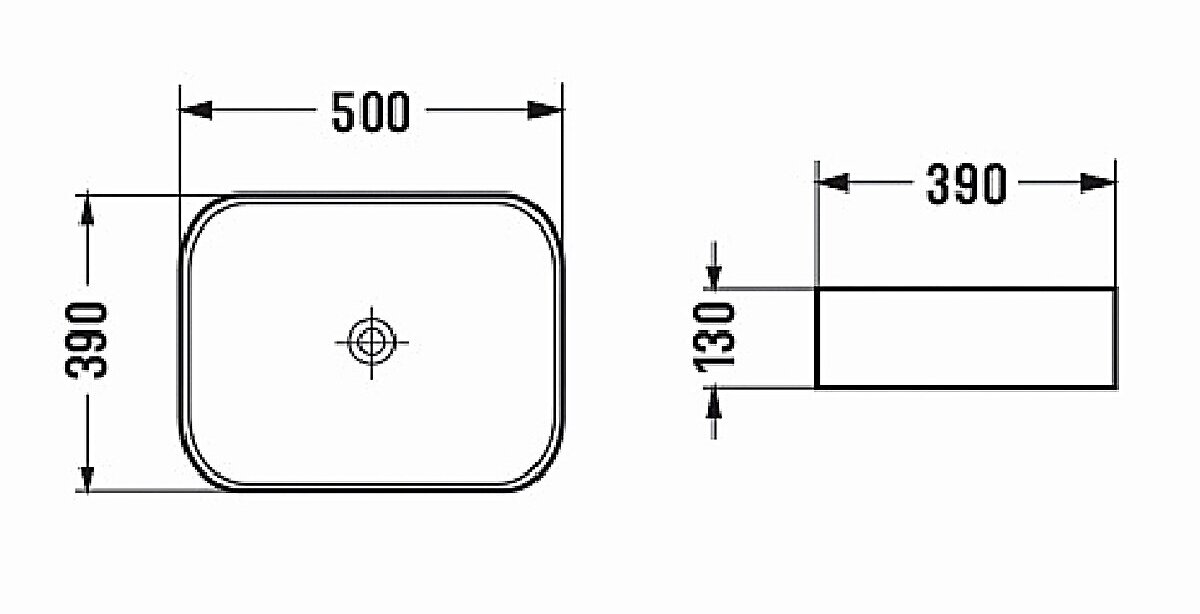 Раковина накладная Azario 50х39х13 фаянс, цвет Тёмно-серый AZ78109MDH - фотография № 6