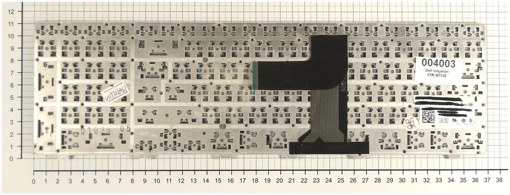 Клавиатура для ноутбука Dell V119525AS1 AER01700310 черная