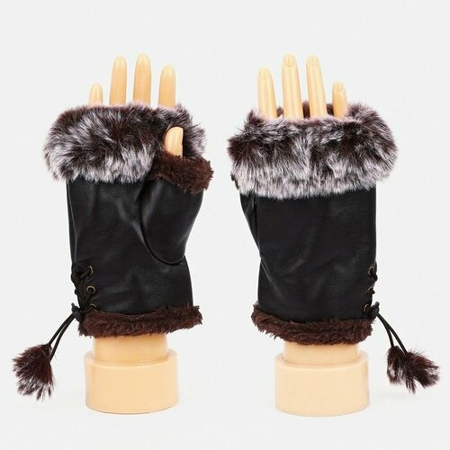 фото Перчатки , размер 9, коричневый made in china