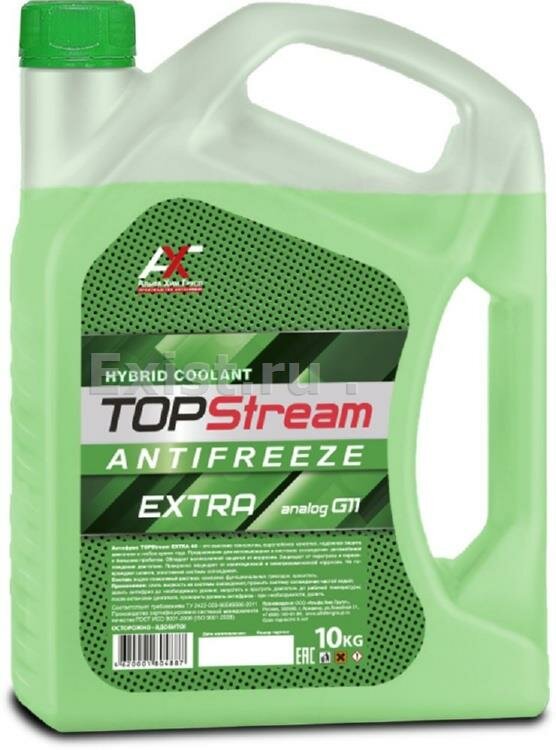 Антифриз. TOPStream EXTRA -30 зеленый 10 кг