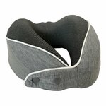 Подушка для шеи с эффектом памяти/Дорожная подушка для шеи в хлопковом чехле - изображение