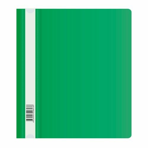 Папка-скоросшиватель Бюрократ -PSL20A5GRN, A5, пластик, зеленый