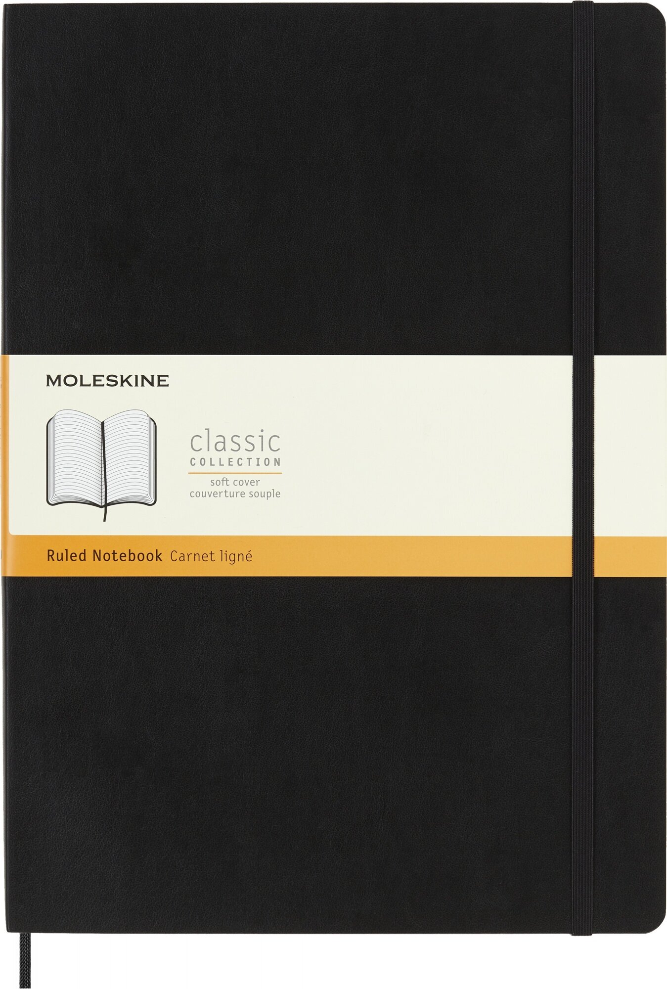 Блокнот Moleskine CLASSIC SOFT A4 192стр. линейка мягкая обложка черный - фото №7