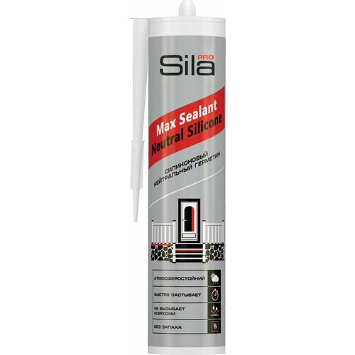 Силиконовый PRO MAX SEALANT NEUTRAL SILICONE, 280мл. герметик pro max sealant neutral silicone 280мл