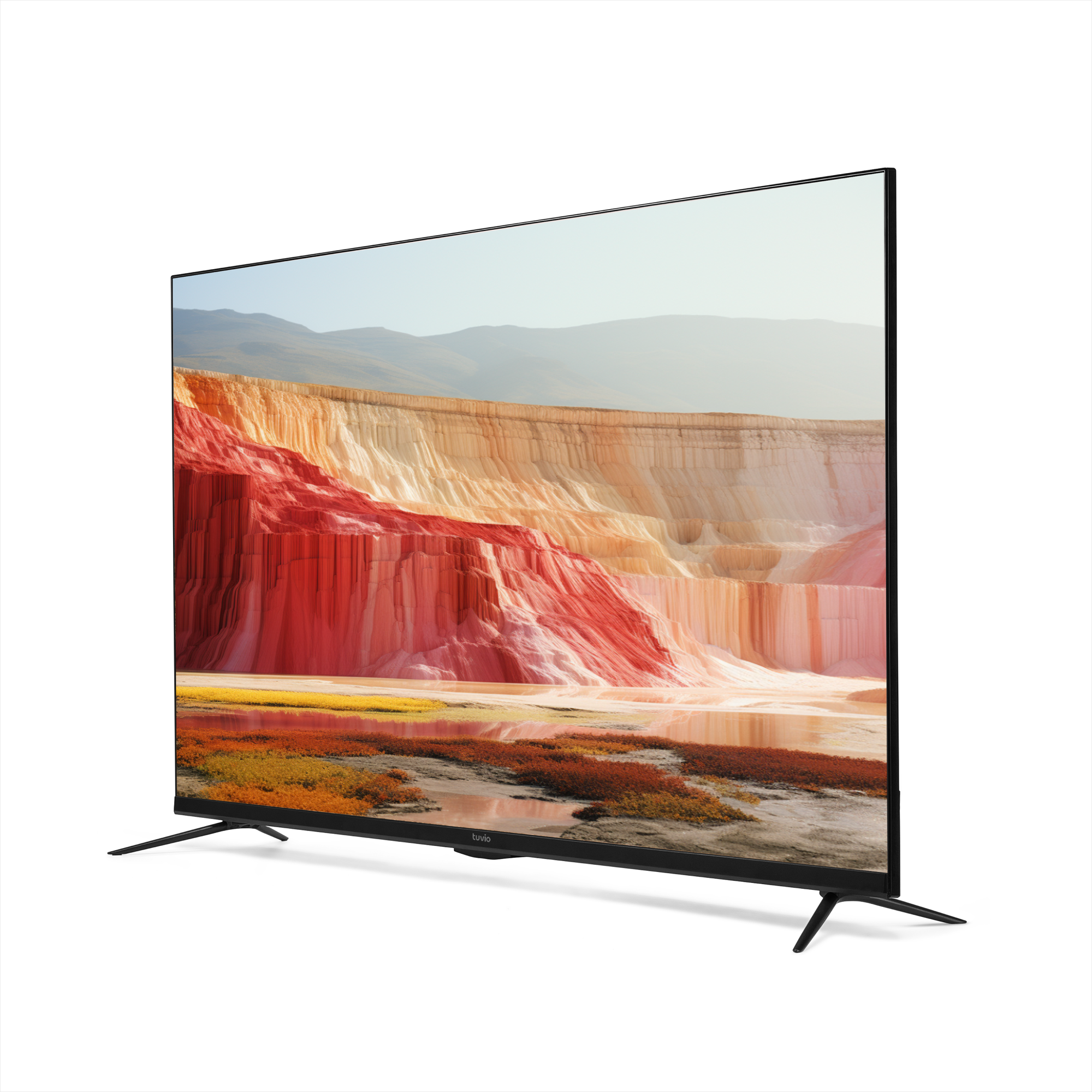 43” Телевизор Tuvio 4К ULTRA HD DLED Frameless на платформе YaOS, STV-43FDUBK1R, черный