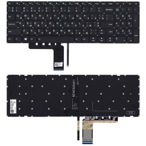 Клавиатура keyboard PM5L -RUS для ноутбука Lenovo IdeaPad 310 310-15ISK V310-15ISK 310-15ABR 310-15IAP черная с подсветкой 1441₽