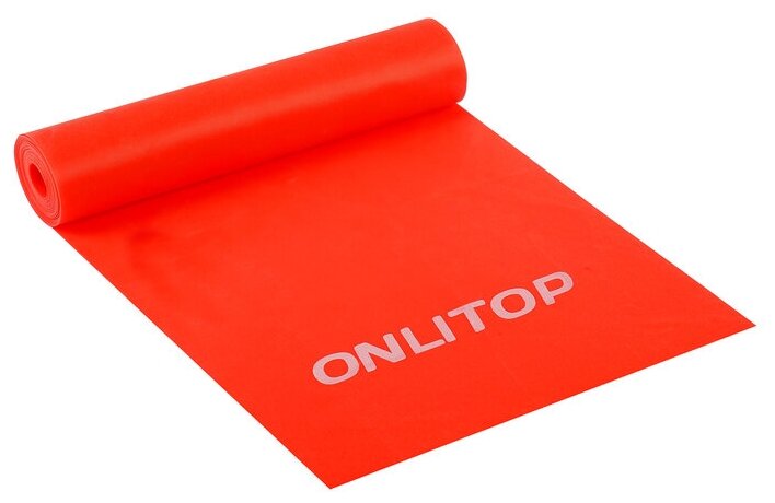 Эспандер ONLITOP, ленточный, для фитнеса, размер 150 х 15 х 0,04 см, нагрузка 10 кг, цвета микс