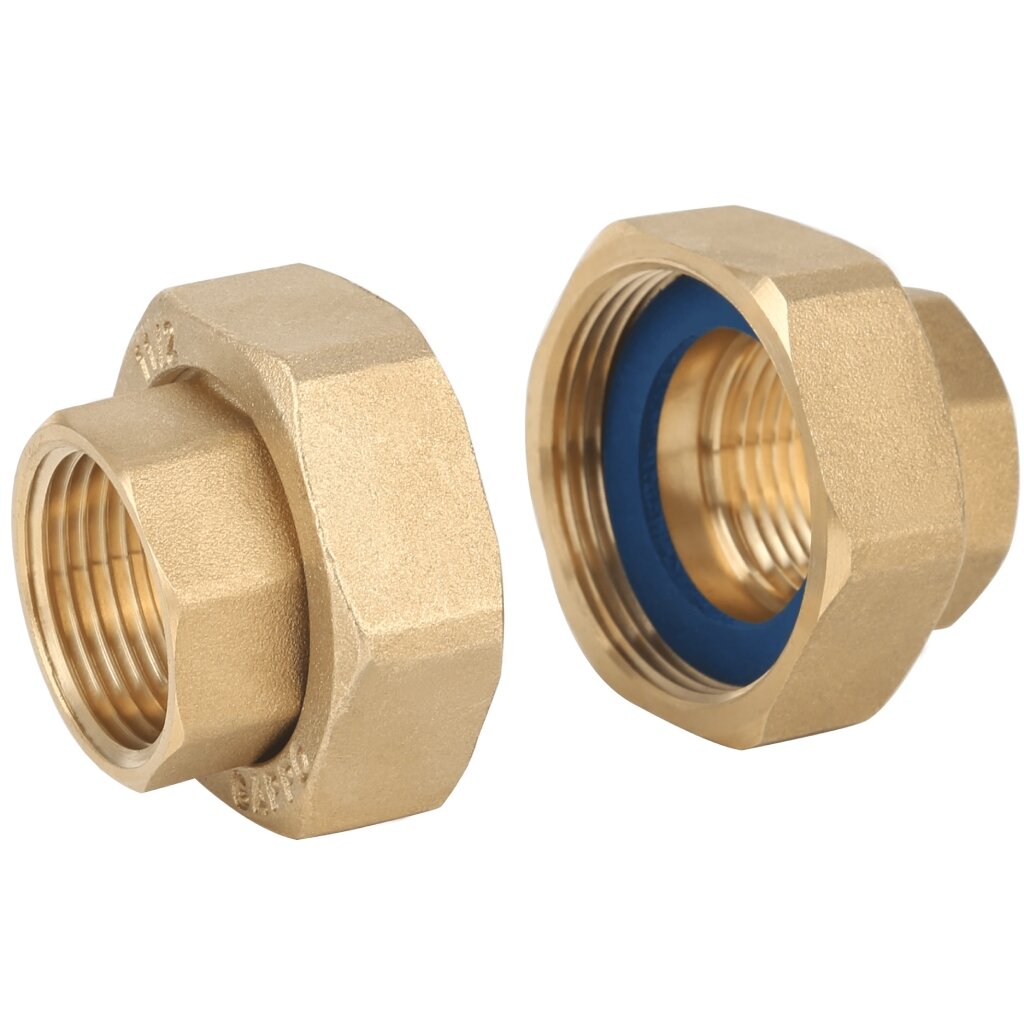 фото Гайки для насоса, латунь, 1"х1" 1/2, г-г, Gappo, G1228.0806