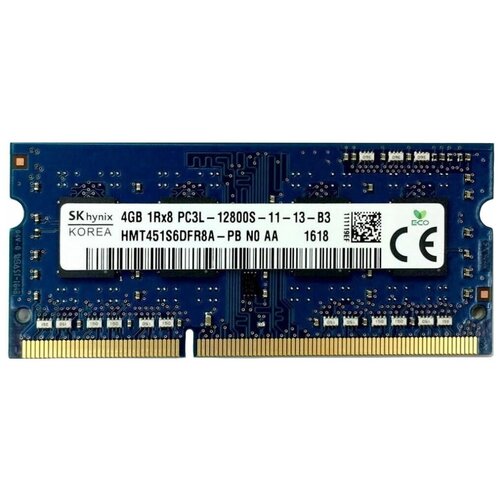 Оперативная память DDR3L 1600 4gb SODIMM Hynix CL11 HMT451S6DFR8A-PB OEM 176400₽