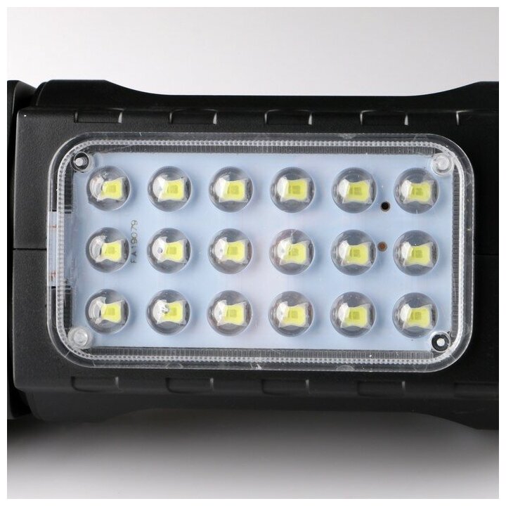 Фонарь прожекторный аккумуляторный, 9 Вт+3 Вт, 1800 мАч, 18 LED, 18.5 х 11 х 9 4703542