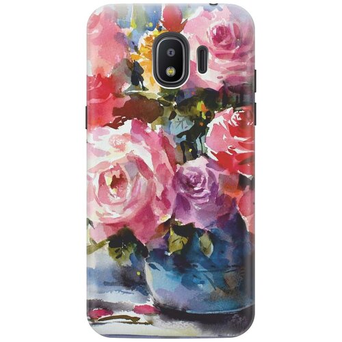 фото Re:pa накладка transparent для samsung galaxy j2 (2018) с принтом "акварельный букет цветов"