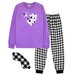 Пижама Let's Go, брюки, джемпер, брюки с манжетами, рукава с манжетами, без карманов, пояс на резинке, размер 146/76, мультиколор