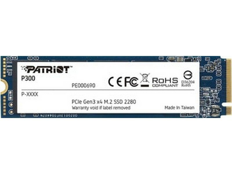 SSD диск PATRIOT MEMORY PATRIOT P300 M.2 2280 512Гб PCI-E 3.0x4 NVMe NAND 3D (P300P512GM28) - фотография № 9