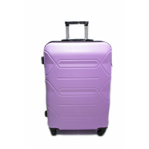 Чемодан , ABS-пластик, размер M+, фиолетовый