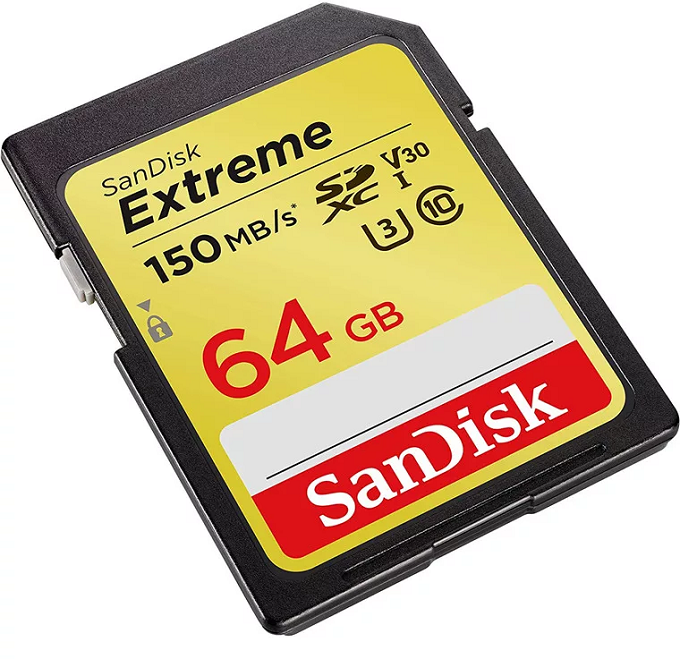 Флеш-накопитель Sandisk Карта памяти SanDisk Extreme SDXC Card 64GB 150MB/s V30 UHS-I U3 - фото №4