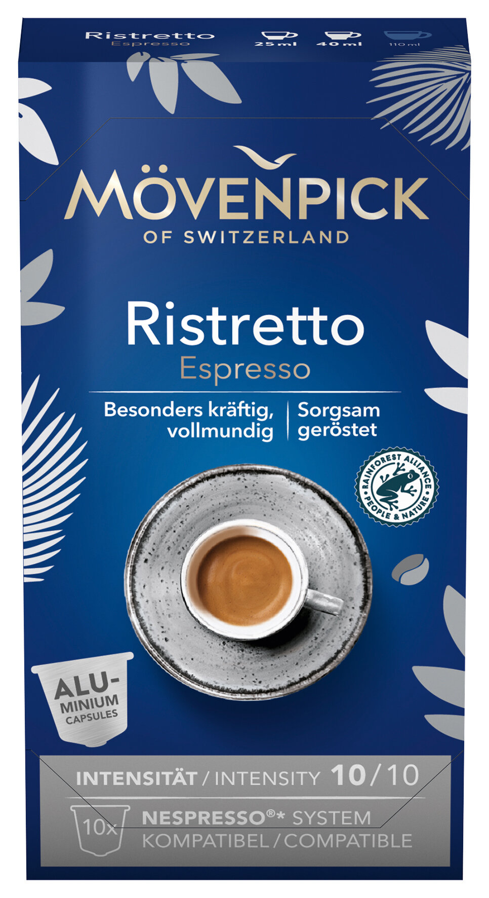 Movenpick Espresso Ristretto 10 капсул по 5,7г (Алюминиевые капсулы) - фотография № 9