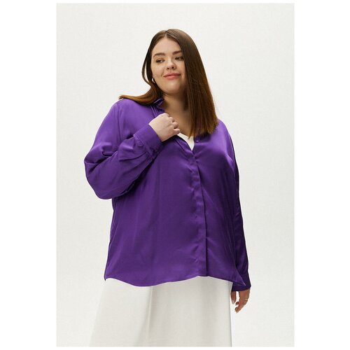 Блузка с планкой 4FORMS фиолетовый