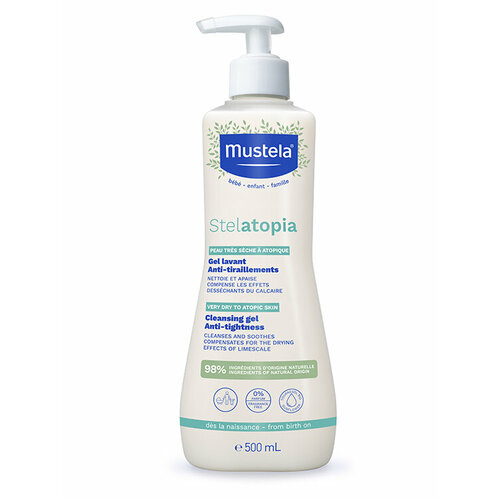 Mustela Stelatopia Gel Lavant Anti-tiraillements очищающий против сухости 500 ml