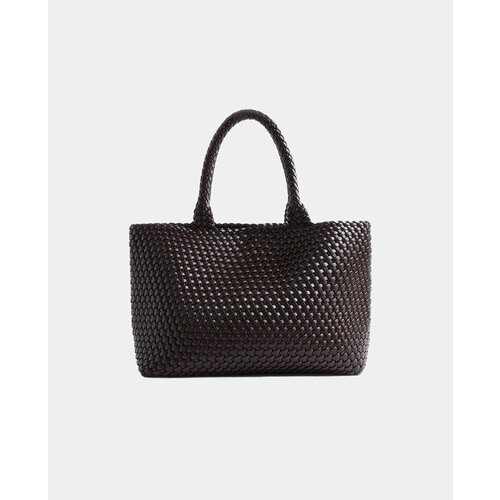 Сумка тоут LIME фактура плетеная коричневый 7999₽