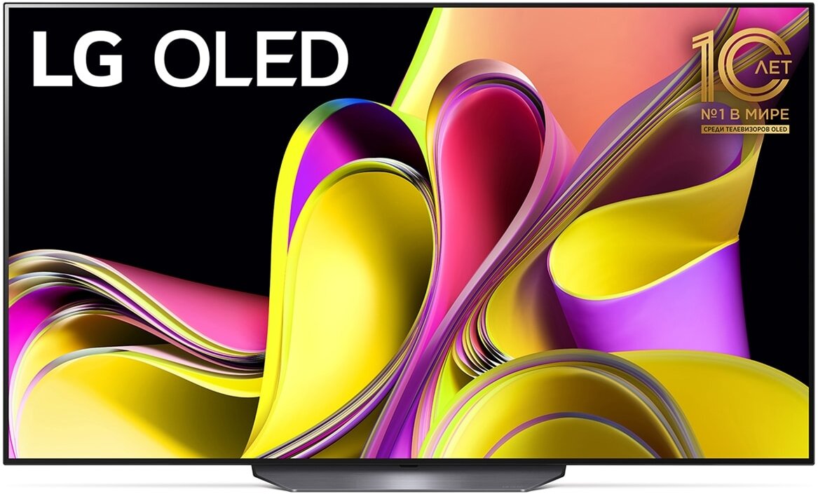 Телевизор 55" LG OLED55B3RLA (4K UHD 3840x2160, Smart TV) черно-серебристый