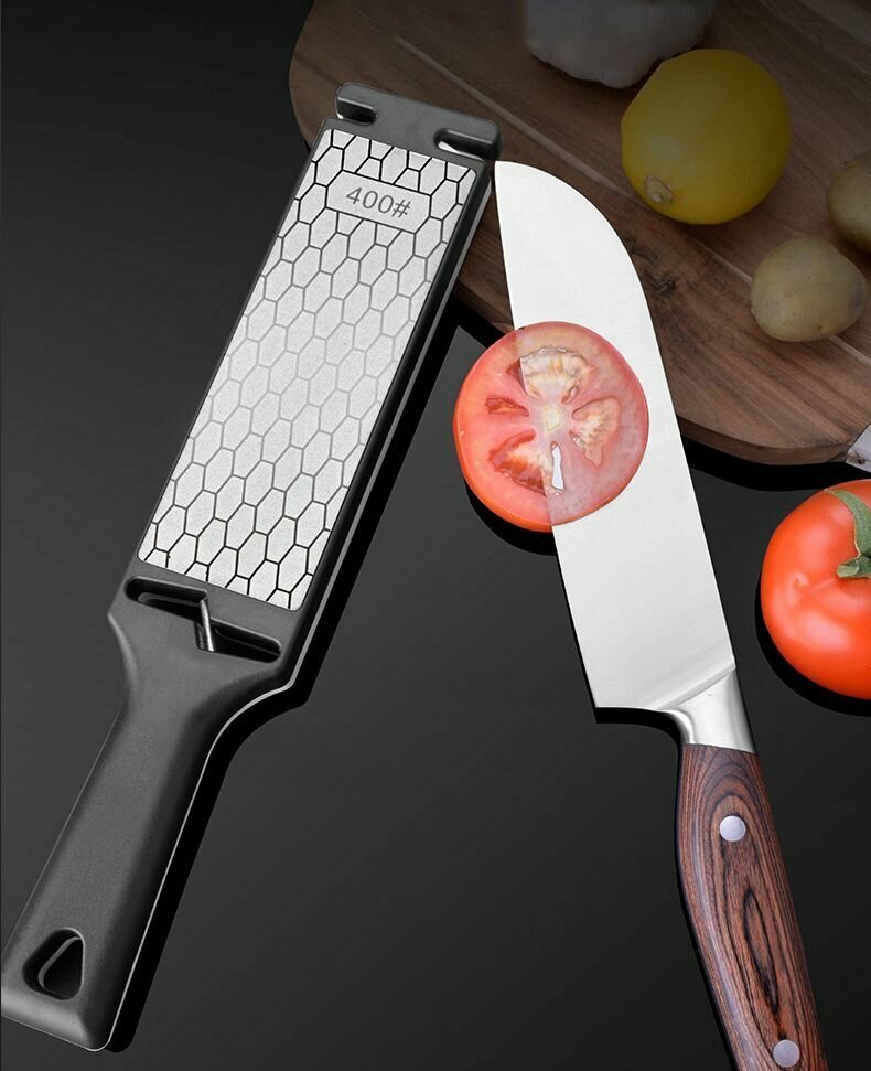 Алмазная точилка для ножей и ножниц 400/1000грит, ML1301 / точильный брусок / для ручной заточки