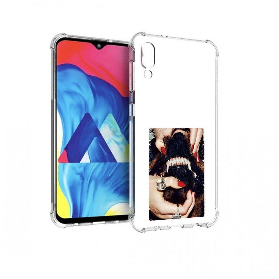 Чехол задняя-панель-накладка-бампер MyPads маникюр для Samsung Galaxy M10 SM-M105F (2019) противоударный