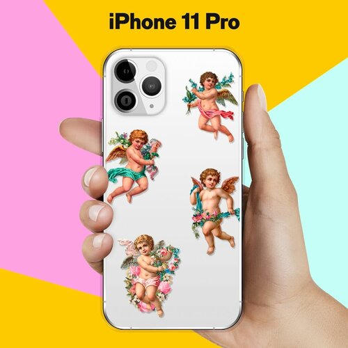 Силиконовый чехол Ангелочки на Apple iPhone 11 Pro силиконовый чехол ангелочки на apple iphone 7 plus