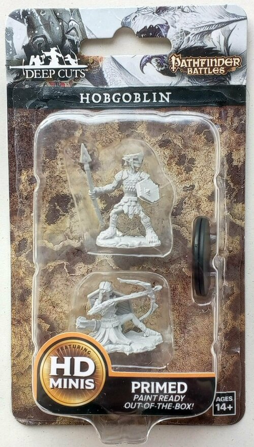 Хобгоблин Hobgoblin. Набор из 2 грунтованных фигурок для настольных игр ДнД / Dungeons & Dragons. Размер 28 мм