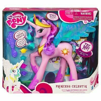 Принцесса Селестия Французская озвучка, Большая говорящая пони со световыми эффектами, My Little Pony