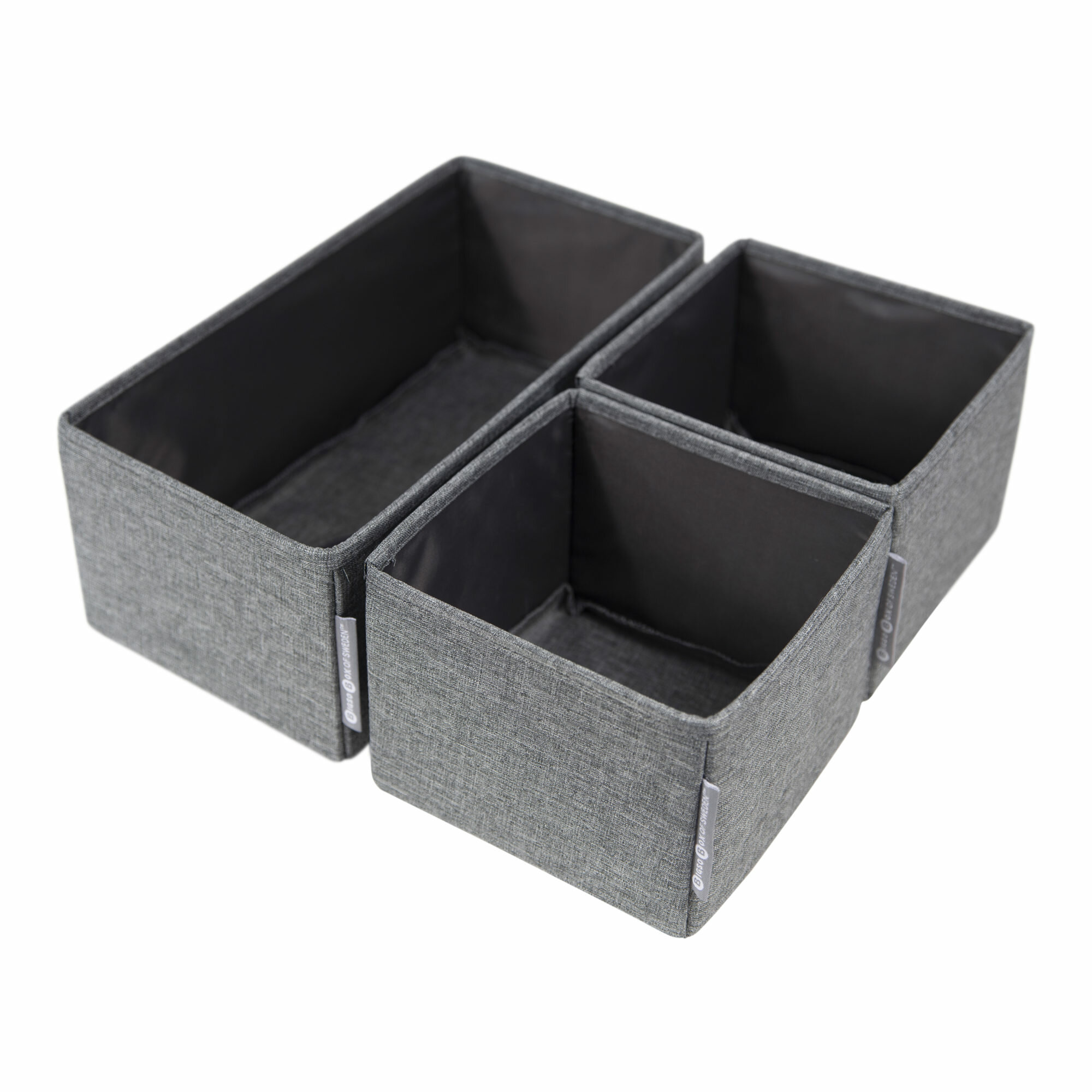 DRAWER ORGANIZER 3-SET BEIGE / Органайзер в шкаф набор из 3 бежевый