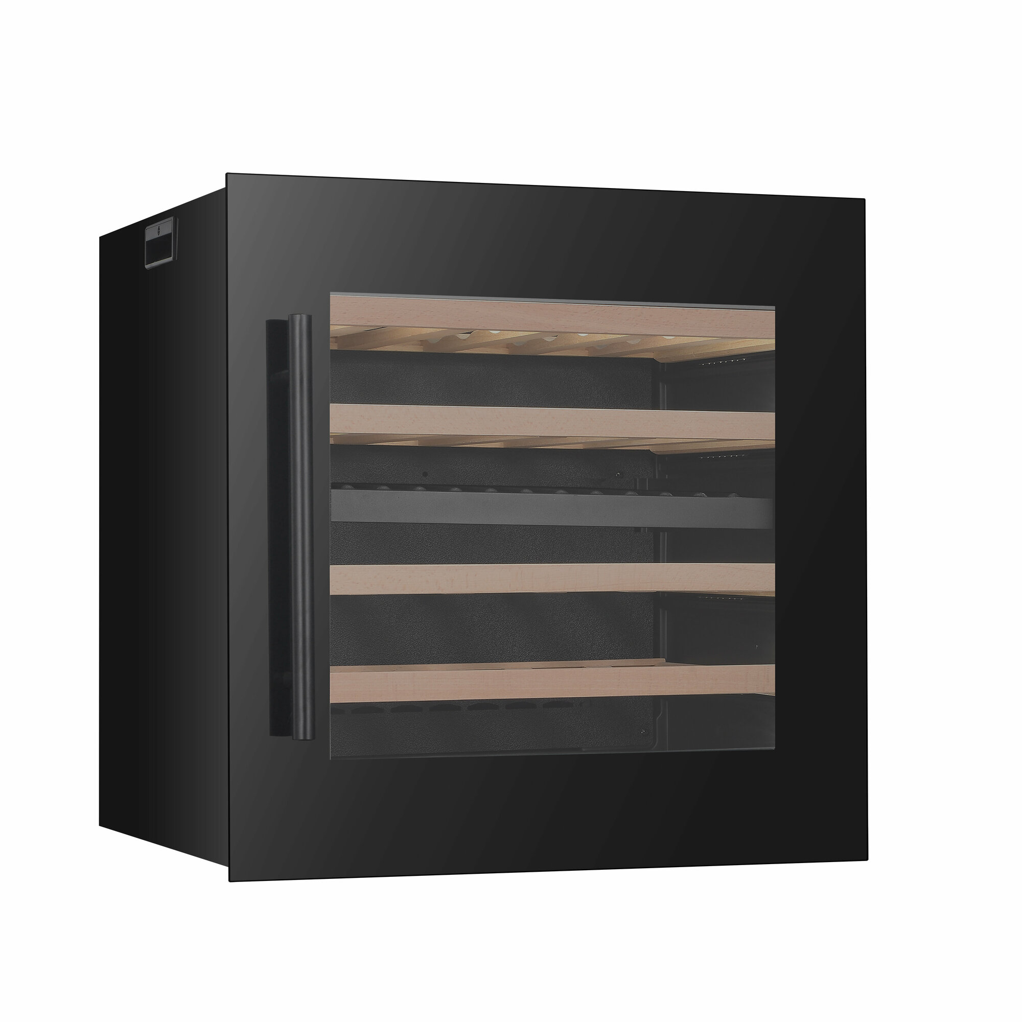 Винный шкаф Vinicole VI30D Чёрный. Двухзонный монотемпературный компрессорный холодильник для вина