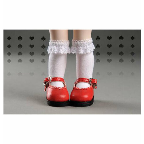 Туфельки Dollmore Lolo Cut Shoes (Лоло цвет красный для кукол Доллмор) наряд dollmore where are you going alice куда ты собираешься алиса для кукол доллмор