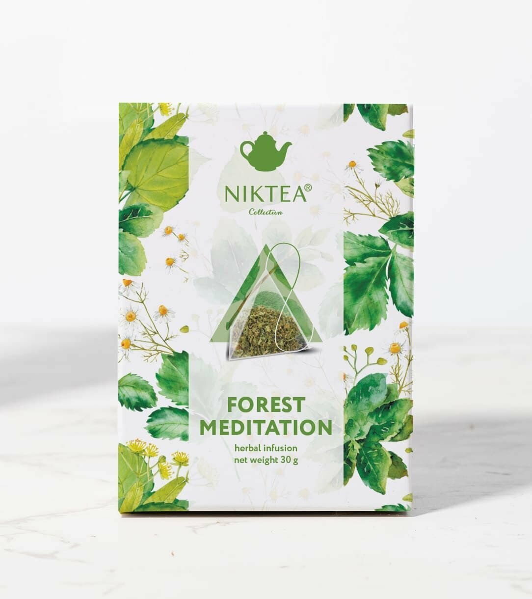 Чай в пирамидках травяной Niktea Forest Meditation, Niktea Лесная Медитация