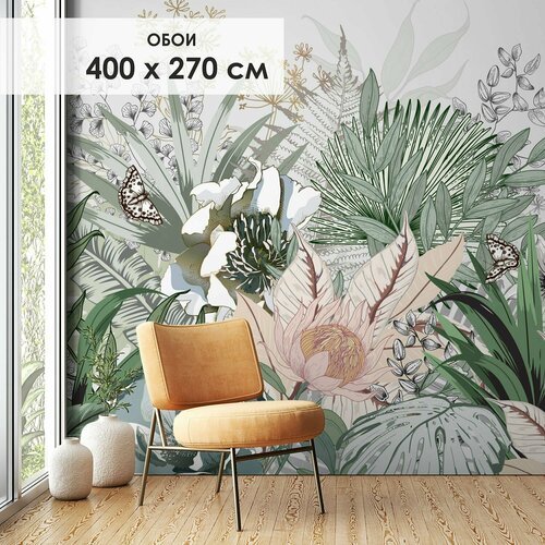 Фотообои на стену флизелиновые Пальмы 400х270 см