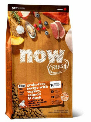 Сухой корм NOW FRESH беззерновой "Контроль веса" с индейкой, уткой и овощами, для собак (Fresh Senior Recipe Grain Free 24/10)