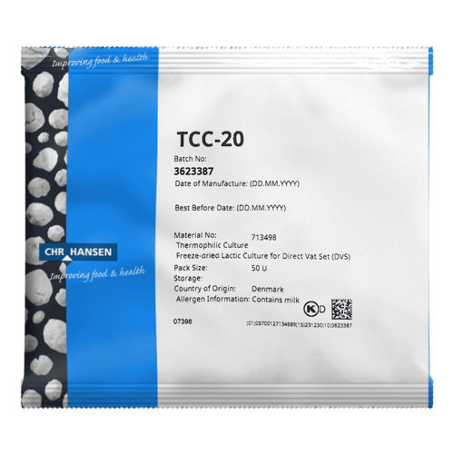 Термофильная закваска для сыра TCC-20